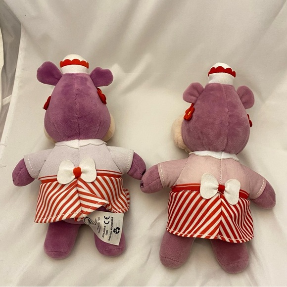 Disney Doc McStuffins Hallie Hippo Plush Doll Stuffed Soft Toy 8 Lot Of 2 - Picture 5 of 14